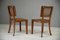 Colonial Style Teak & Cane Occasional Chairs, Set of 2, Image 9