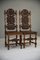 Victorian Carved Oak Dining Chairs, Set of 2 2