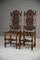 Victorian Carved Oak Dining Chairs, Set of 2 3