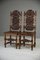 Victorian Carved Oak Dining Chairs, Set of 2, Image 3