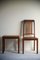 Vintage Teak & Cane Chair & Stool, Set of 2, Image 4