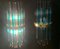 Lámparas de pared de cristal de Murano atribuidas a Vistosi, años 70. Juego de 2, Imagen 7