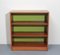 Vintage Bücherregal aus Nussholz mit grüner Rückwand, 1965 6