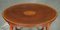 Sheraton Revival Oval Mahogany Side Table 13