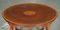 Sheraton Revival Oval Mahogany Side Table, Image 13