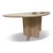 Vintage Oval Dining Table in Travertine, 1970s, Image 14