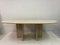 Vintage Oval Dining Table in Travertine, 1970s, Image 16