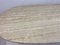 Vintage Oval Dining Table in Travertine, 1970s, Image 13