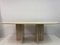 Vintage Oval Dining Table in Travertine, 1970s, Image 8