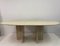 Vintage Oval Dining Table in Travertine, 1970s 7