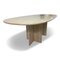 Vintage Oval Dining Table in Travertine, 1970s, Image 15