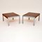 Wood & Chrome Side Tables by Merrow Associates, 1970s, Set of 2 7