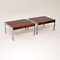 Wood & Chrome Side Tables by Merrow Associates, 1970s, Set of 2, Image 3