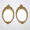 Antique French Gilt Brass Mirrors, 1930s, Set of 2 1