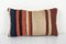 Vintage Striped Kilim Cushion Cover, 2010s 1