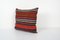 Turkish Wool Striped Kelim Cushion Cover, 2010s 2