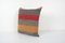 Anatolian Colorful Striped Kilim Cushion Cover, 2010s 2