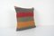 Anatolian Colorful Striped Kilim Cushion Cover, 2010s 3