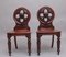 19th Century Mahogany Hall Chairs, 1840s, Set of 2 1