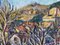 Fargie, Village Ucel Ardèche, 20th Century, Oil on Canvas, Framed 7