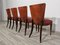 Art Deco Dining Chairs by Jindrich Halabala, 1940s, Set of 4 6