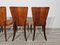 Art Deco Dining Chairs by Jindrich Halabala, 1940s, Set of 4 12