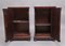 19th Century Flame Mahogany Bedside Cabinets, 1840s, Set of 2 7