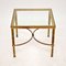 Vintage Brass & Glass Side Table, 1960s 4