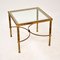 Vintage Brass & Glass Side Table, 1960s 3