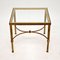 Vintage Brass & Glass Side Table, 1960s 1