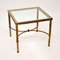 Vintage Brass & Glass Side Table, 1960s 2