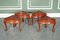 Asian Rosewood Tea Table with Seats, Set of 5 6