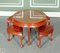 Asian Rosewood Tea Table with Seats, Set of 5 2