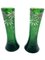 Art Nouveau Green Vases from Legras, 1890s, Set of 2 2