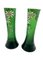 Art Nouveau Green Vases from Legras, 1890s, Set of 2 3