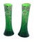 Art Nouveau Green Vases from Legras, 1890s, Set of 2 1