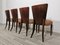 Art Deco Dining Chairs by Jindrich Halabala, 1940s, Set of 4 15