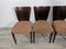 Art Deco Dining Chairs by Jindrich Halabala, 1940s, Set of 4, Image 4