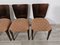 Art Deco Dining Chairs by Jindrich Halabala, 1940s, Set of 4, Image 10