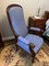 Royal Voltaire Armchair with Fleur-de-Lis 2