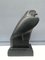 Horus Falcon Statuette with Geometric Black Patina in Plaster, 1950 4