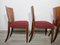 Art Deco Dining Chairs by Jindrich Halabala, 1940s, Set of 4, Image 10