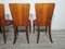 Art Deco Dining Chairs by Jindrich Halabala, 1940s, Set of 4 3