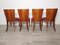 Art Deco Dining Chairs by Jindrich Halabala, 1940s, Set of 4 21