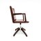 Model A721 Desk Swivel Chair in Cognac Leather by Hans J. Wegner for Planmøbel, Denmark, 1940s, Image 3
