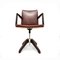 Model A721 Desk Swivel Chair in Cognac Leather by Hans J. Wegner for Planmøbel, Denmark, 1940s 10