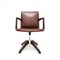 Model A721 Desk Swivel Chair in Cognac Leather by Hans J. Wegner for Planmøbel, Denmark, 1940s 1