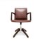 Model A721 Desk Swivel Chair in Cognac Leather by Hans J. Wegner for Planmøbel, Denmark, 1940s, Image 1