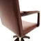 Model A721 Desk Swivel Chair in Cognac Leather by Hans J. Wegner for Planmøbel, Denmark, 1940s 8