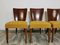Art Deco Dining Chairs by Jindrich Halabala, 1940s, Set of 4 8